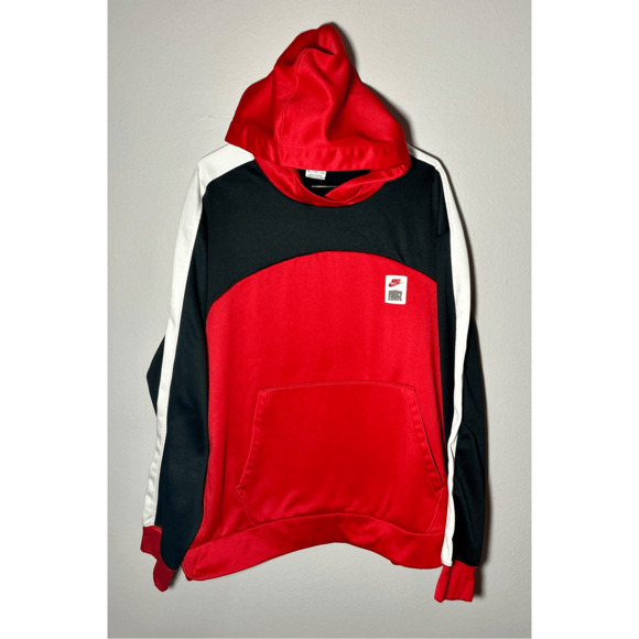 Nike Therma FIT Pullover Training Hoodie Men's Red Black DQ5836 657 Sz 2XL - Picture 1 of 9